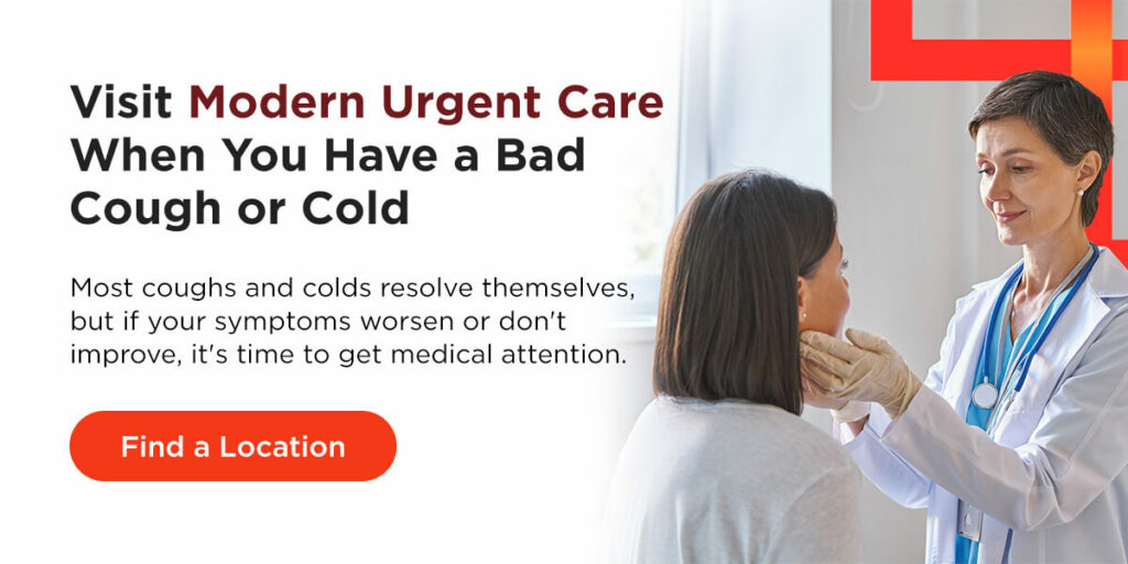 Cough and Cold Treatment Modern Urgent Care